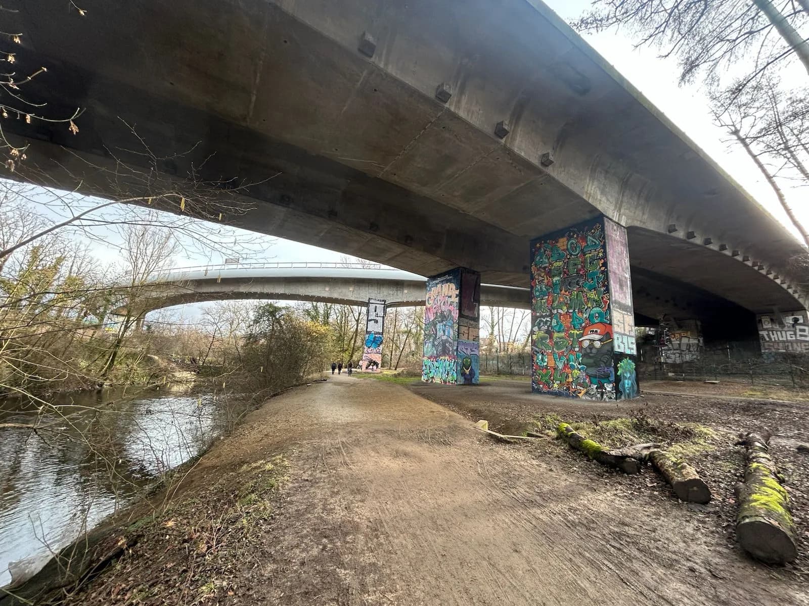 Réaménagement des berges du Thiou – état actuel