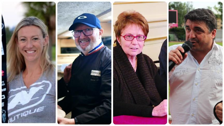 Photographie de quatre Acteurs d'Annecy qui soutiennent Antoine Armand